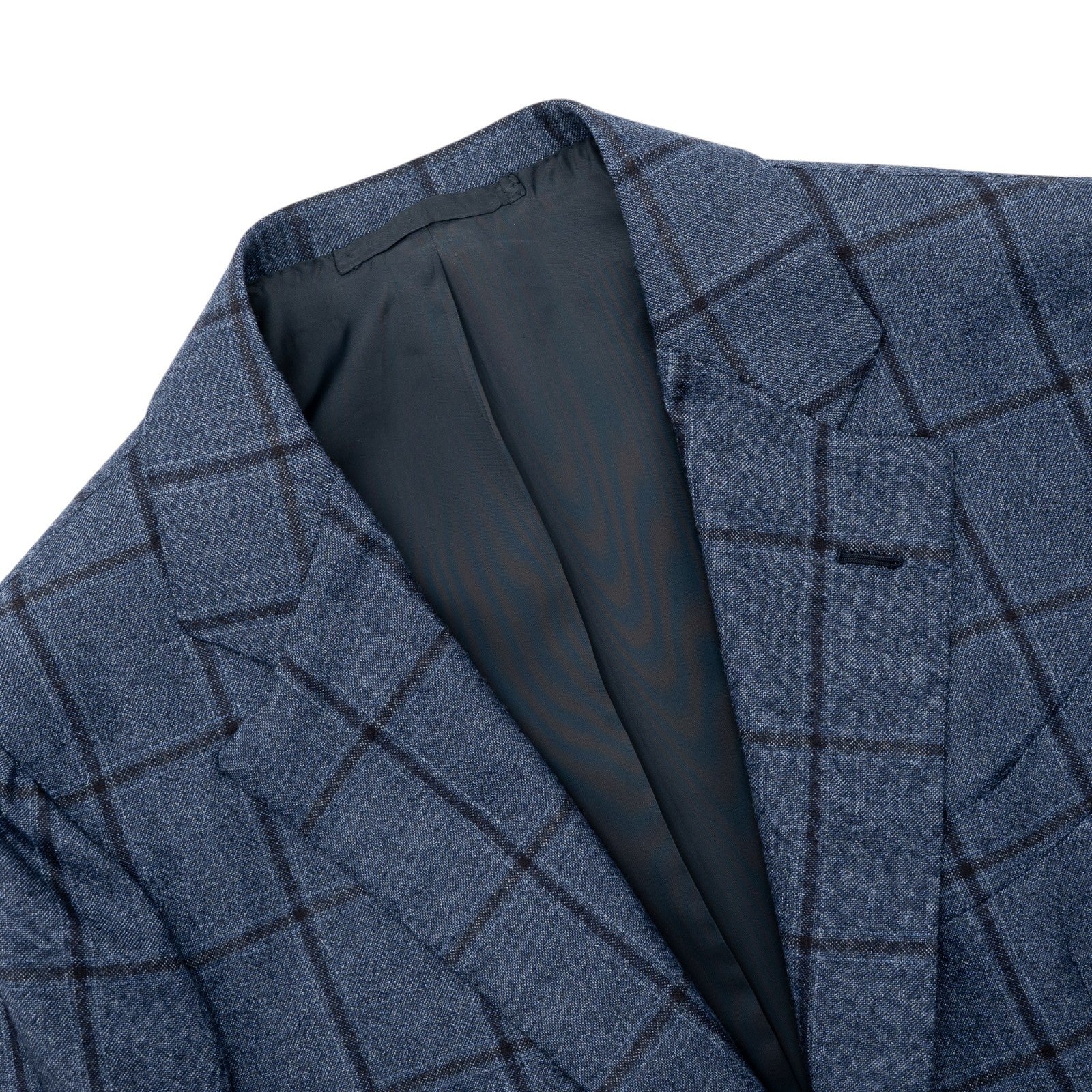 Sartoria DALCUORE NAPOLI Total Hand-Sewn Suit Wool - Cashmere Blue Windowpane