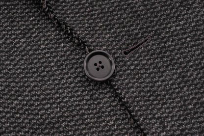 $1900 EIDOS by ISAIA NAPOLI Gray Coat Overcoat Wool Peak Lapel 38 US 48 EU