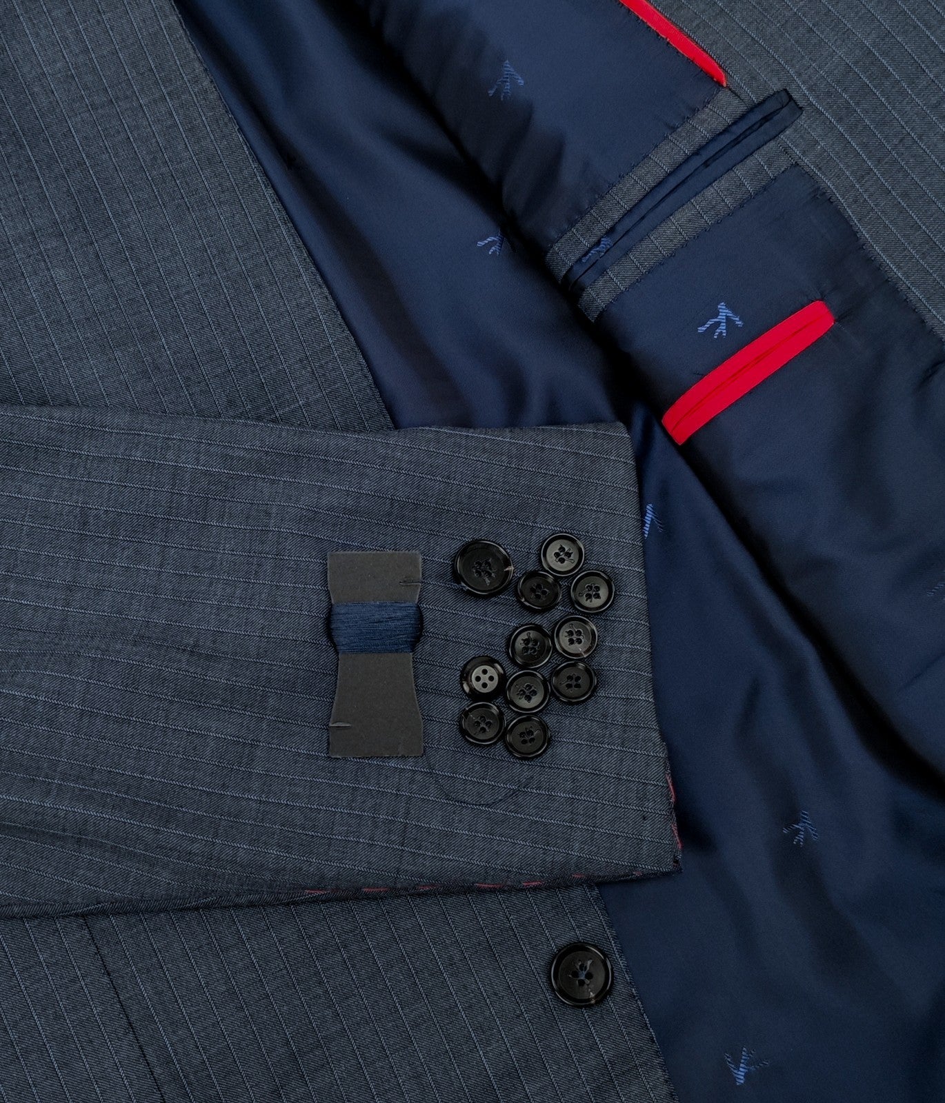 $5400 ISAIA Marechiaro Blue Striped Jacket Sport Coat Fine Wool  48 US 58 EU 8R