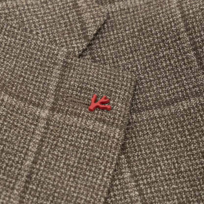 $6850 ISAIA NAPOLI "Marechiaro" Beige Suit Hand-Sewn Black Sheep Wool
