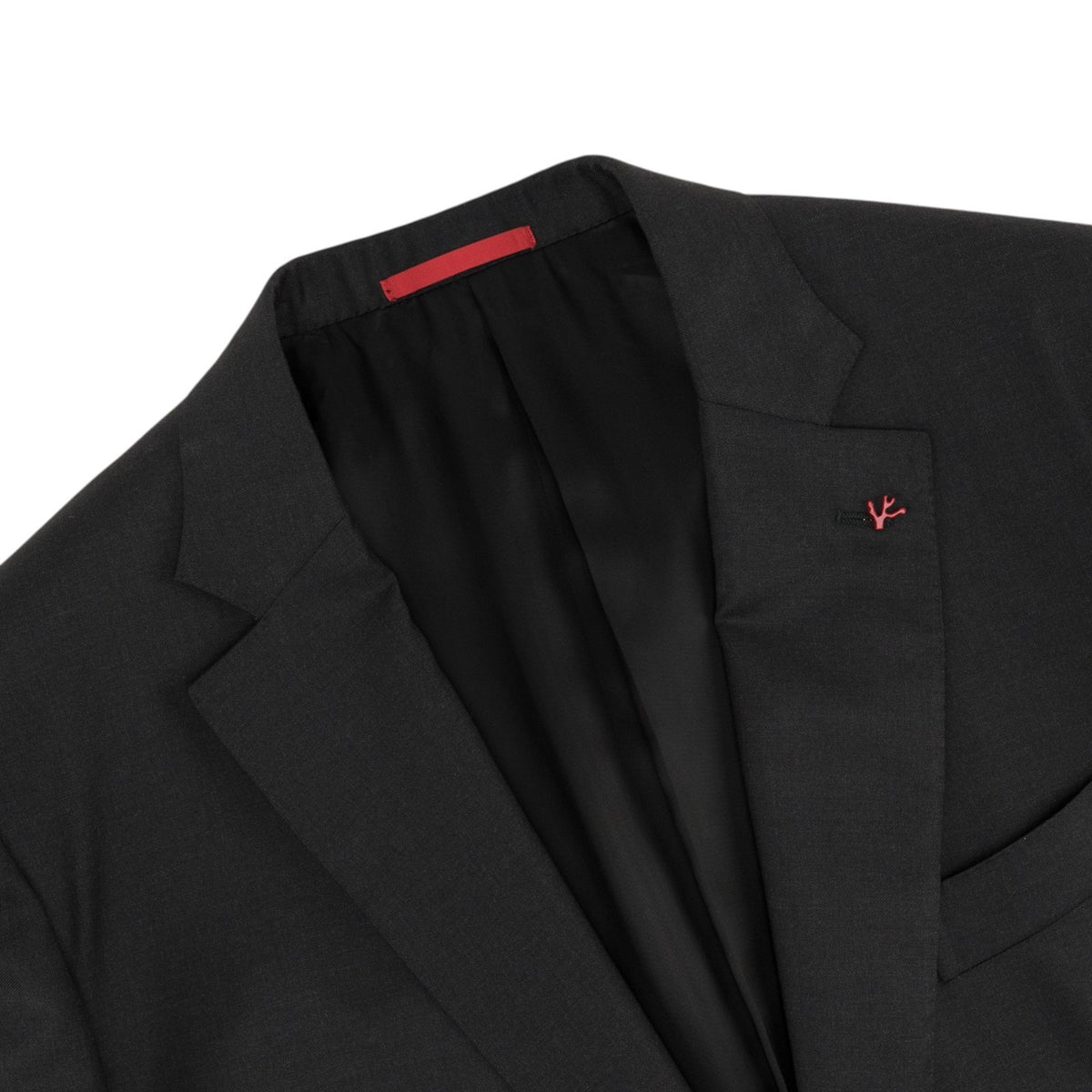 $6600 ISAIA "Sanita" Dark Gray Suit Fine Wool 4 Season Solid 50 US / 60 EU 7R