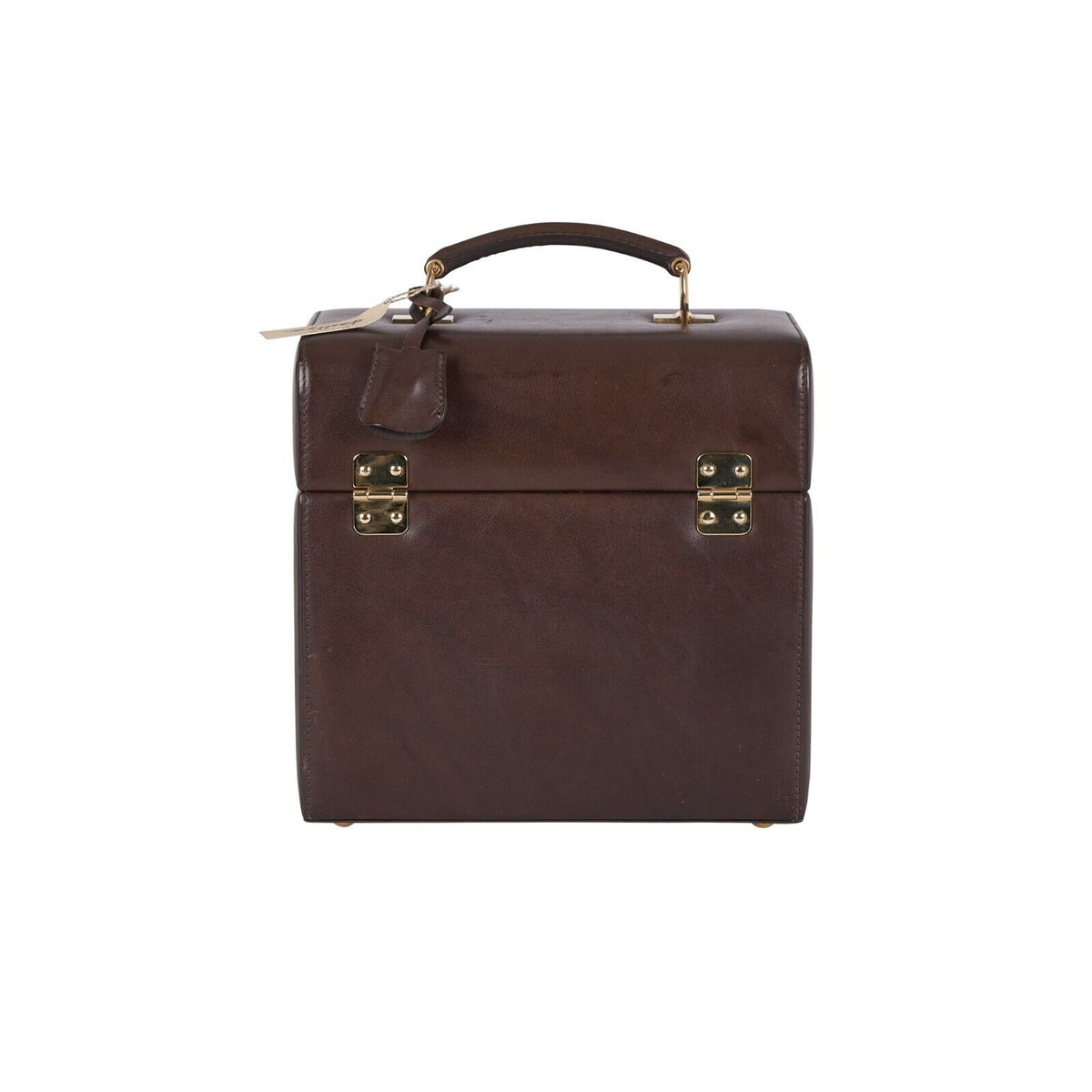 $2500 RARE BROOKS BROTHERS Leather Cocktail Shaker Set Travel Case New Vintage