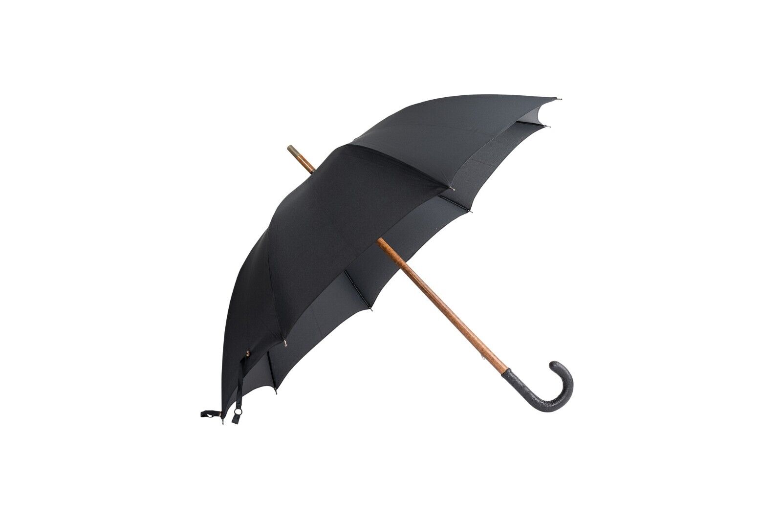 RARE!! MARIO TALARICO NAPOLI Umbrella Black Handmade Real "OSTRICH" Handle