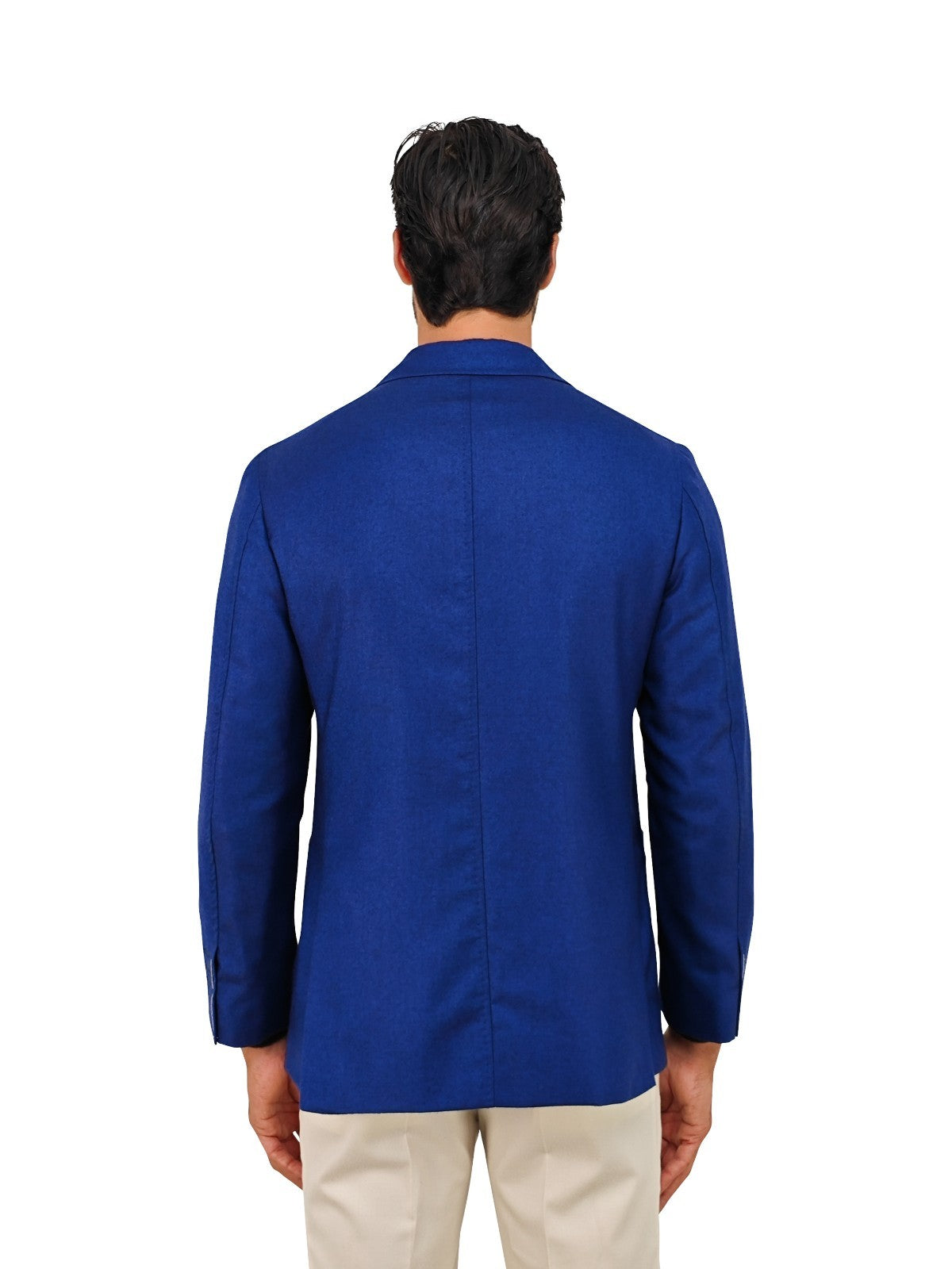 $2200 RUBINACCI NAPOLI Blue Jacket Sport Coat 100% Brushed Cashmere Twill