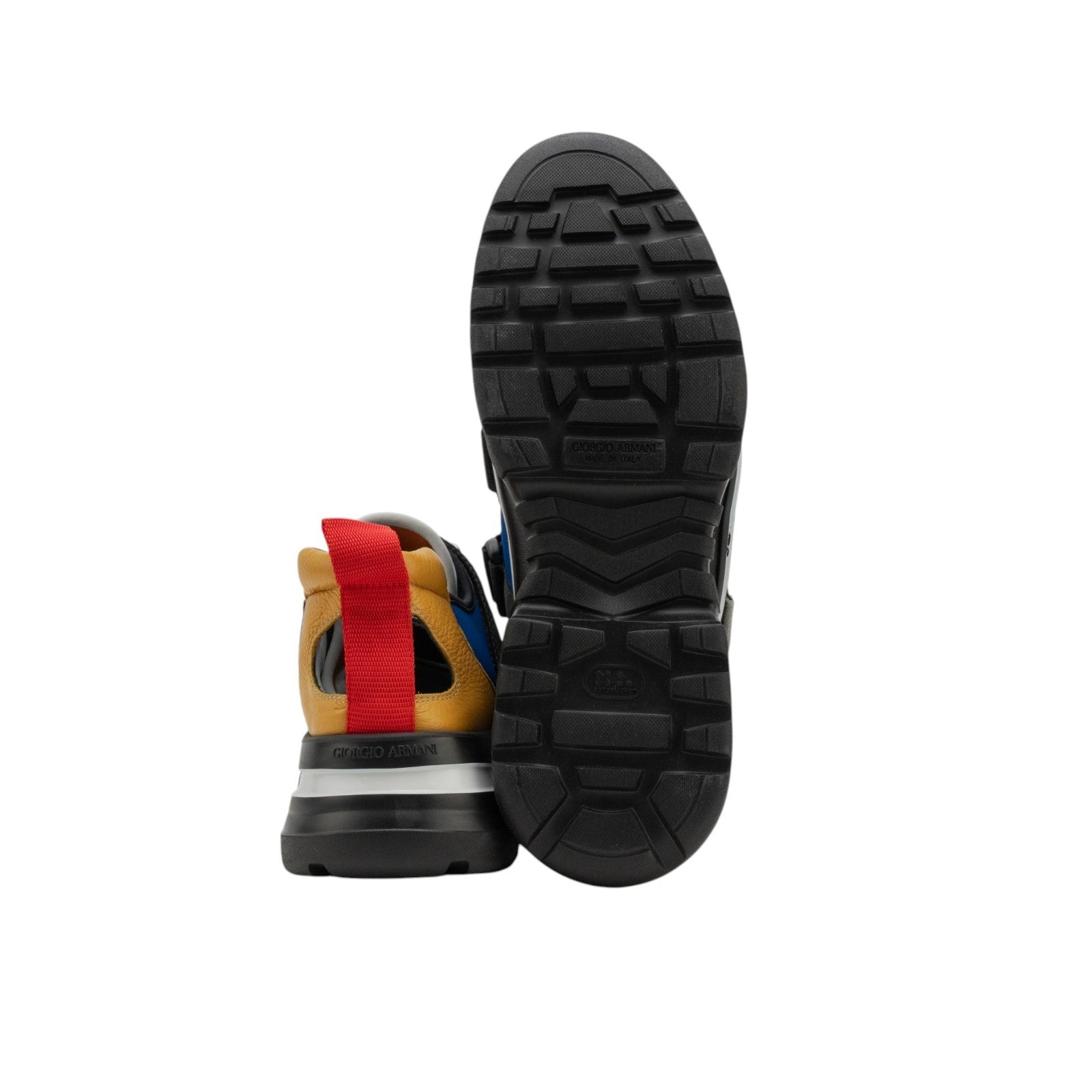 1450$ GIORGIO ARMANI Sneakers Shoes Strapped Multicolor Suede 10 UK 11 US 44 IT