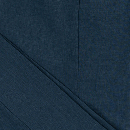 670$ RUBINACCI NAPOLI "Genny" Blue 100% Linen Trouser Pant 28 US / 44 EU