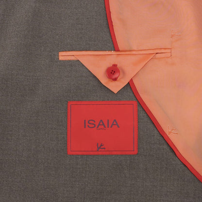 $6900 ISAIA "Marechiaro" Dark Beige Suit Wool Comfort Project 48 US / 58 EU 7R