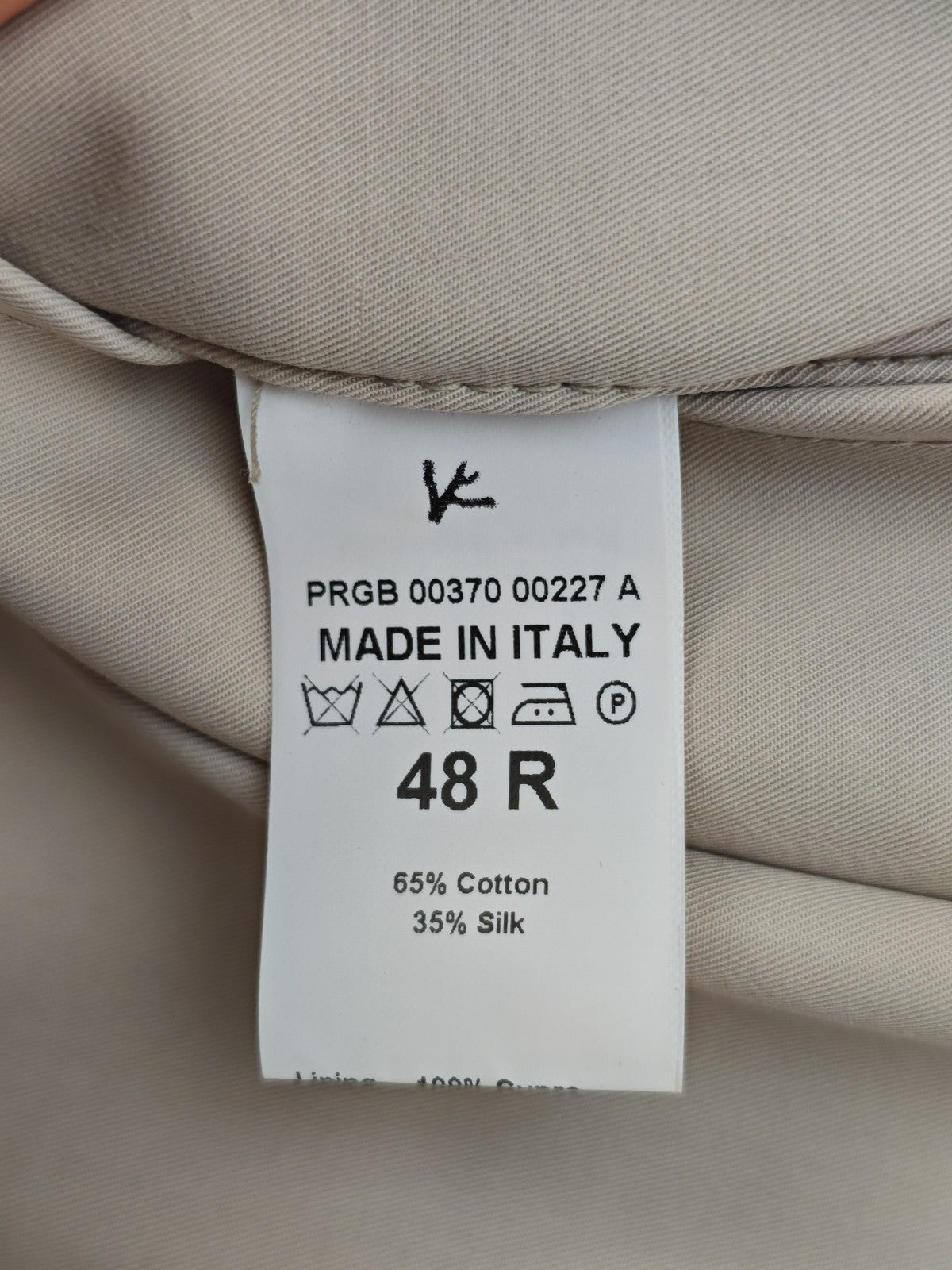 4250$ ISAIA "San Gennaro" Ivory Car Coat Jacket Cotton - Silk  38 US / 48 EU R