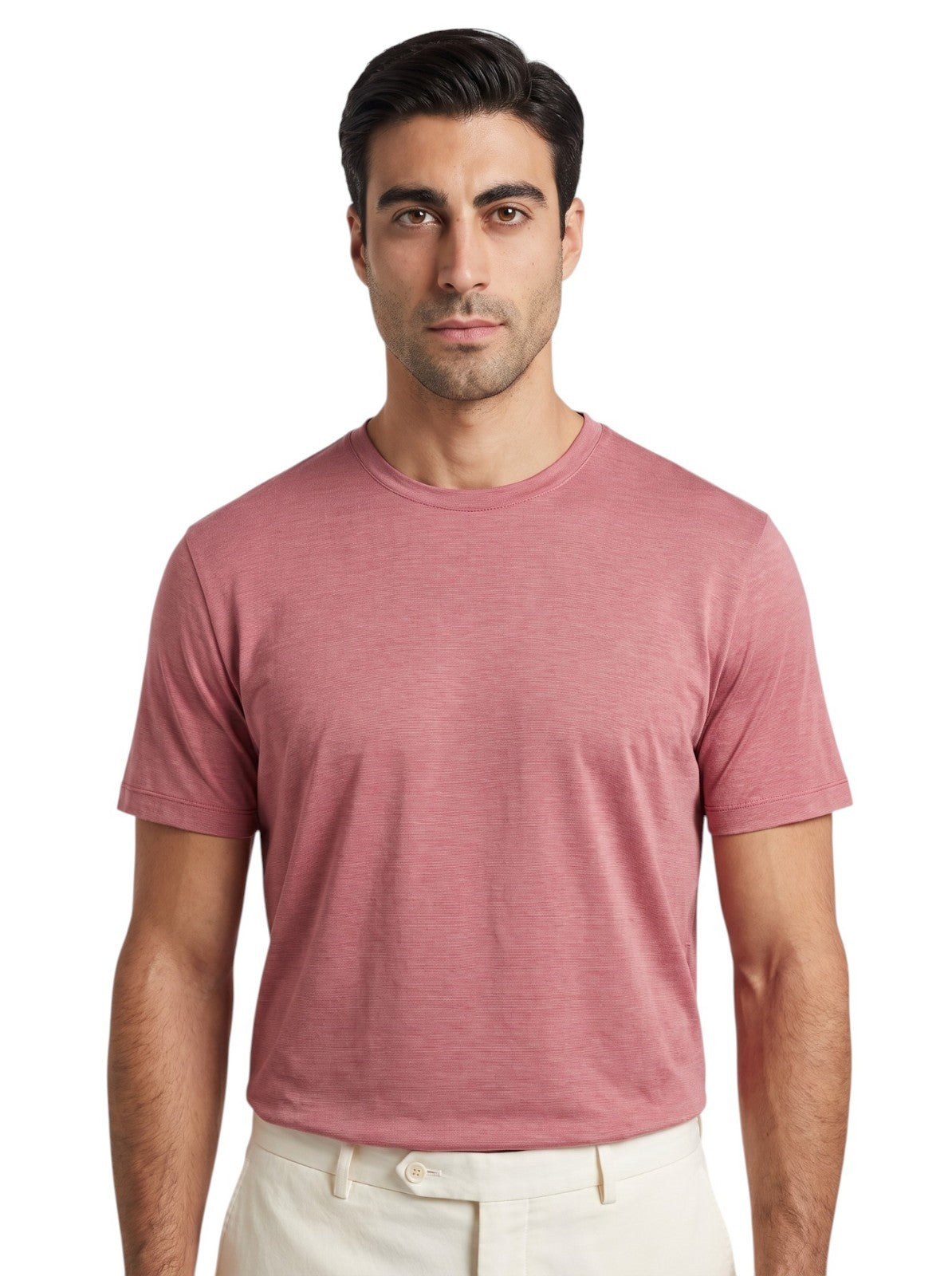 750$ ISAIA NAPOLI Pomegranate T-Shirt Jersey Cotton / Silk  3XL - Made in Italy