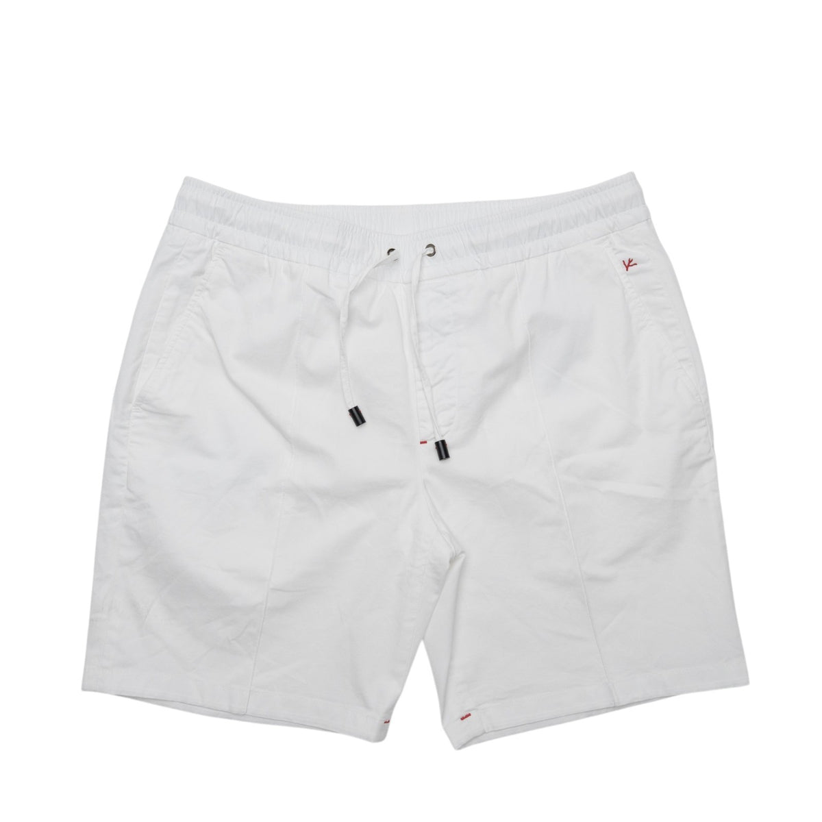 850$ ISAIA NAPOLI White Drawstring Short Pant Cotton Regular Fit  38 US / 54 EU