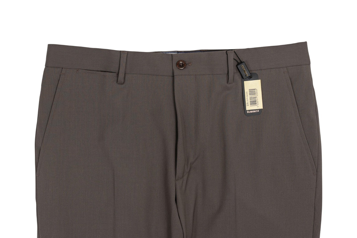 670$ RUBINACCI NAPOLI Dove Gray Worsted Wool Dress Pant 34 US / 50 EU