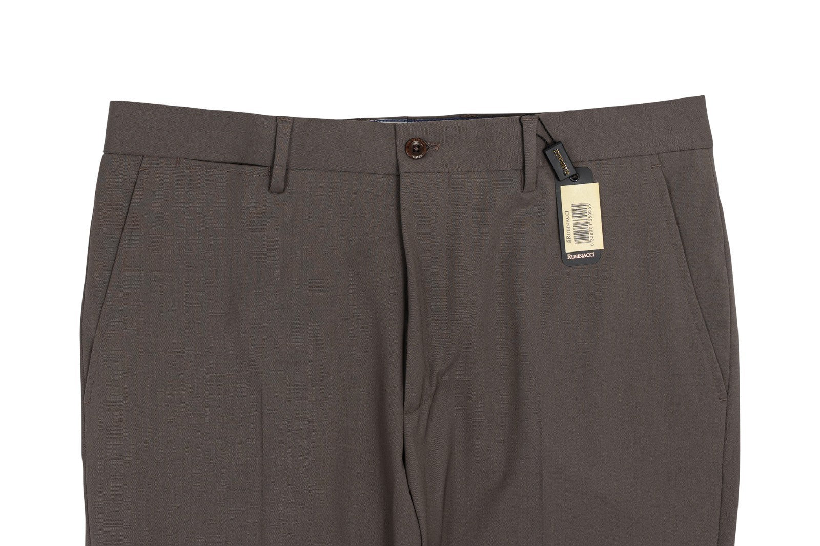 670$ RUBINACCI NAPOLI Dove Gray Worsted Wool Dress Pant 34 US / 50 EU
