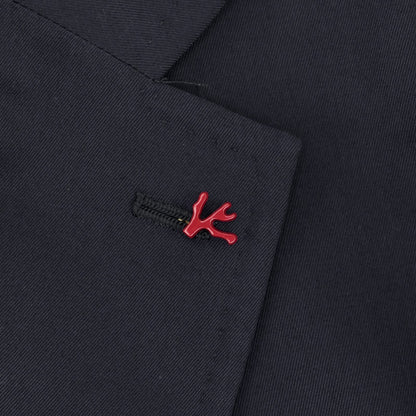 $5725 ISAIA "Capri" Blue Midnight Sport Coat Fine Wool 4 Season 42 US / 52 EU 8R