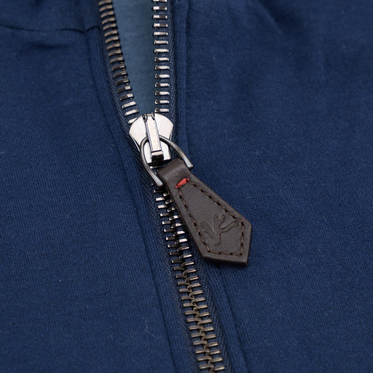 $1450 ISAIA NAPOLI Blue Full Zip Track Jacket Jersey Cotton Size XL