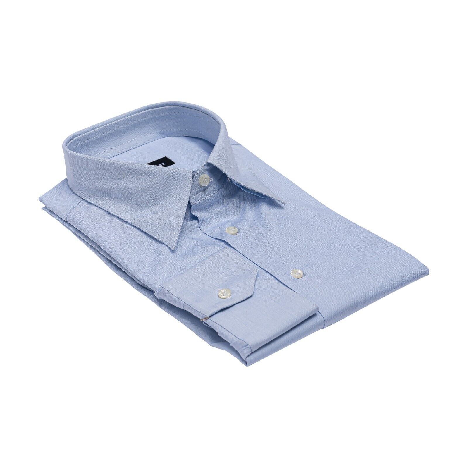 690$ LUXURY GERLIN Shirt Light Blue THOMAS MASON Fine Cotton 1AA ZILLI