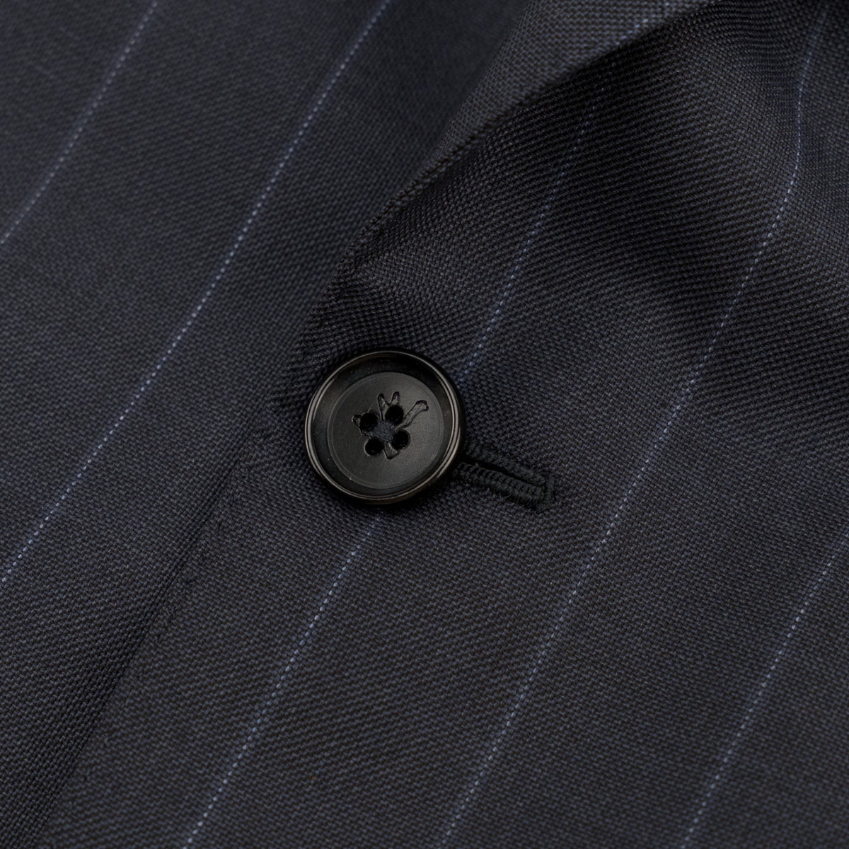 $6850 ISAIA NAPOLI "Gregorio" Dark Blue Suit Hand-Sewn Fine Wool Pinstripe
