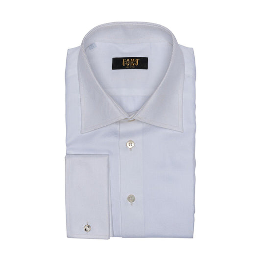 LUXURY 690$ GERLIN x UOMO Shirt White ALUMO Twill Cotton 16-41 2E BIJAN