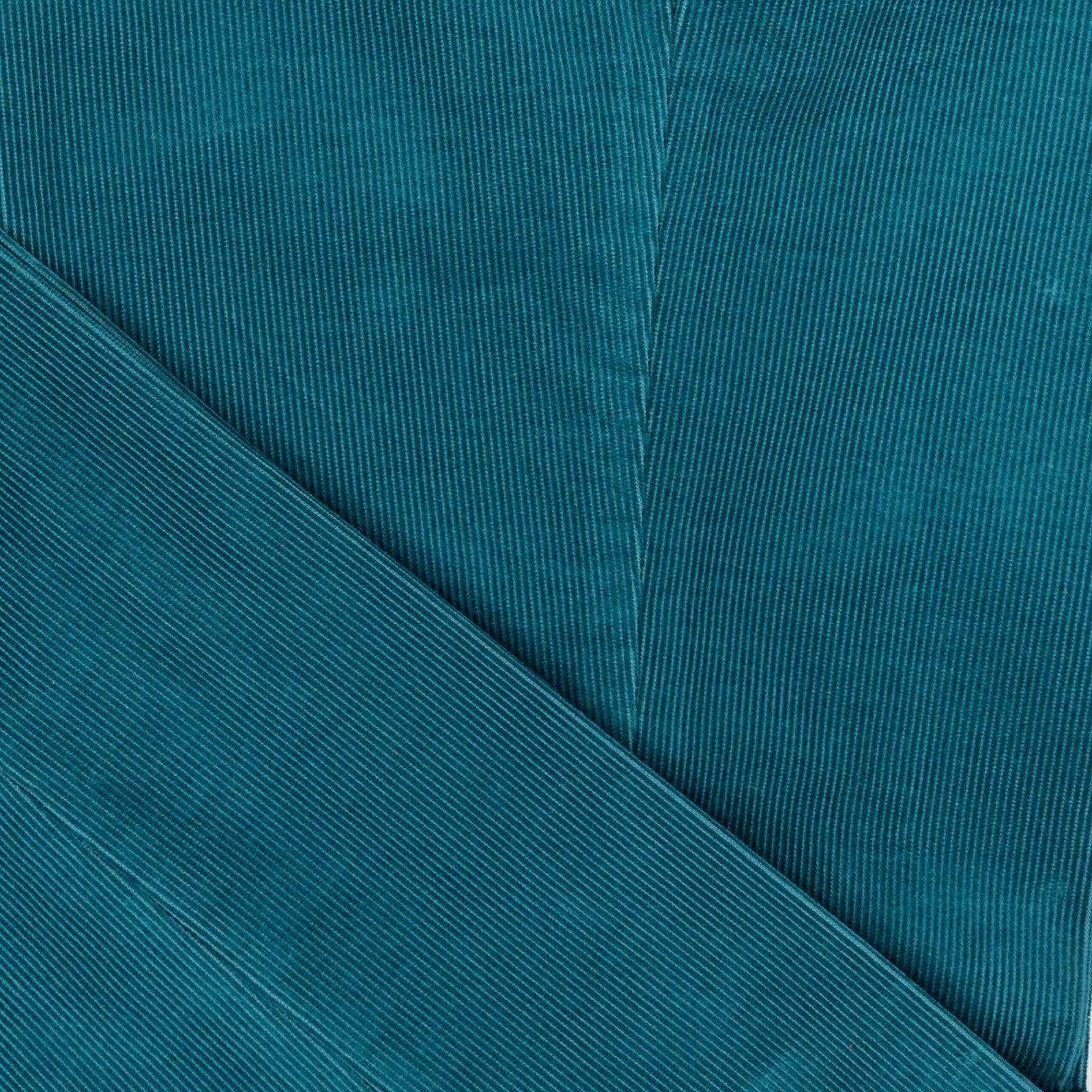 625$ RUBINACCI NAPOLI "Luca" Petroleum Green Cotton Corduroy Pant Made in Napoli