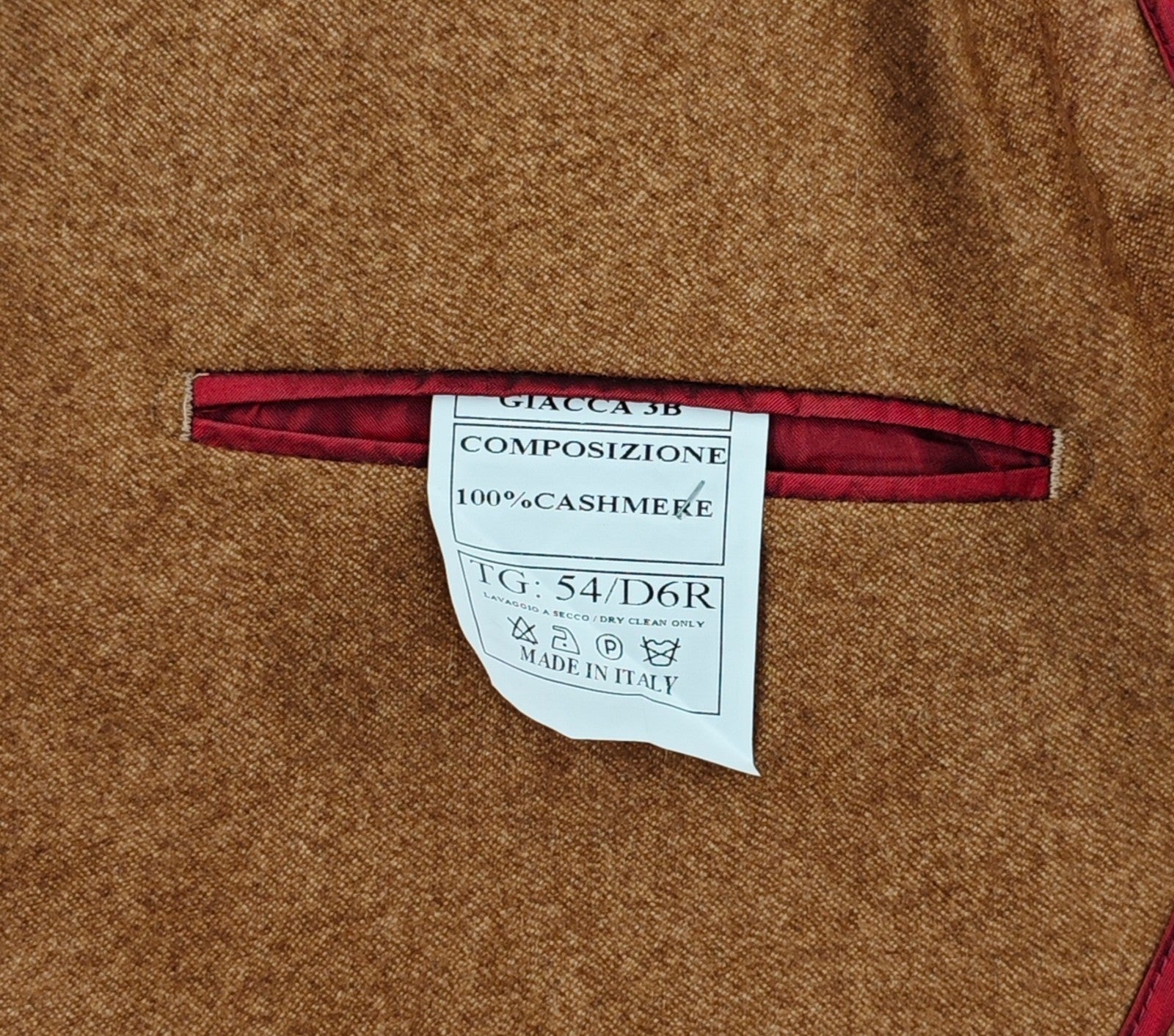 $2200 RUBINACCI NAPOLI Brown Jacket Sport Coat 100% Soft Cashmere 44 US / 54 EU