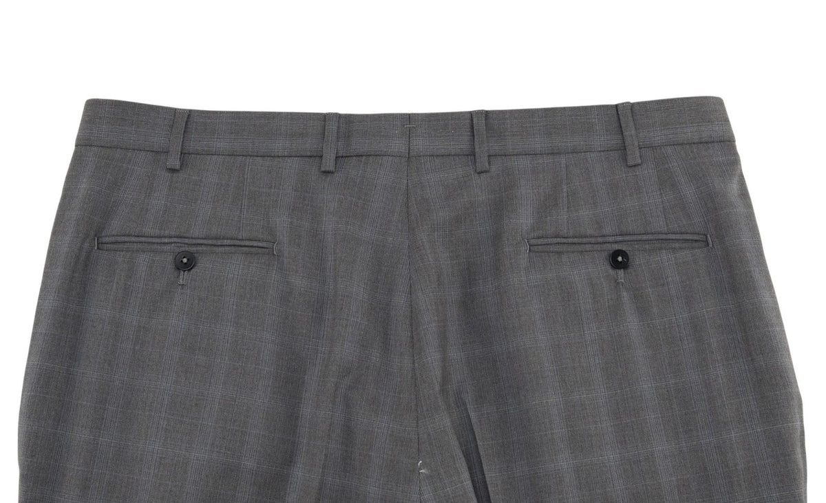 $6700 ISAIA NAPOLI "Capri" Gray Suit Fine Wool Plaids 48 US / 58 EU 8R