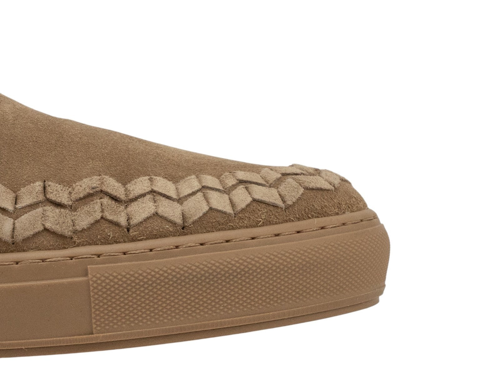 1050$ GIORGIO ARMANI Sneaker Shoes Slip-On Beaver Woven Suede 10 UK  11 US 44 IT