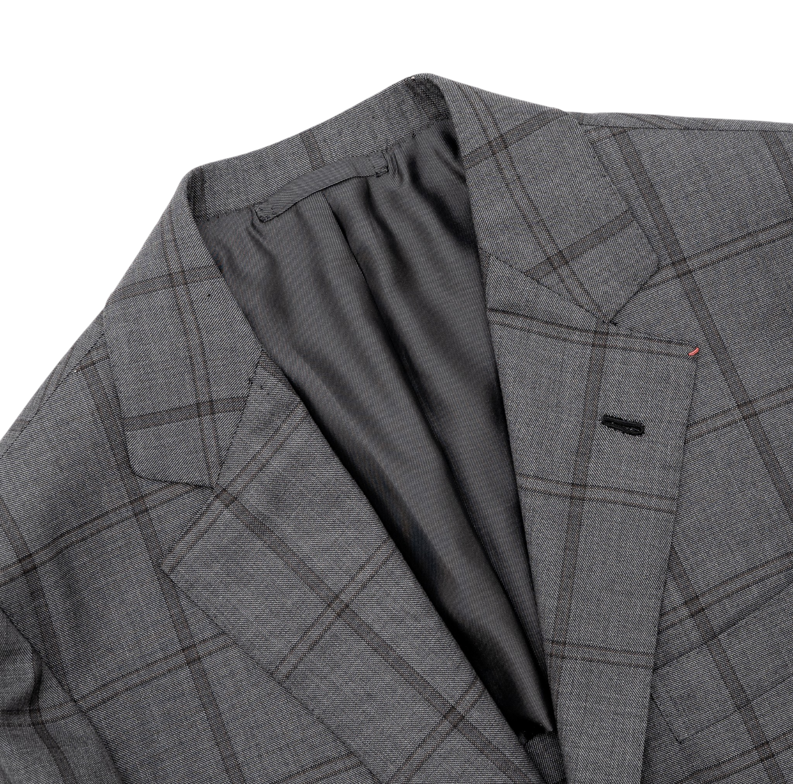 Sartoria DALCUORE NAPOLI Total Hand-Sewn Suit Gray Wool 120's 36 US / 46 EU