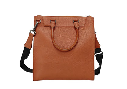1500$ PINEIDER FIRENZE "Bottolato" PC Briefcase Shopping Tote Bag Grain Calf Rum