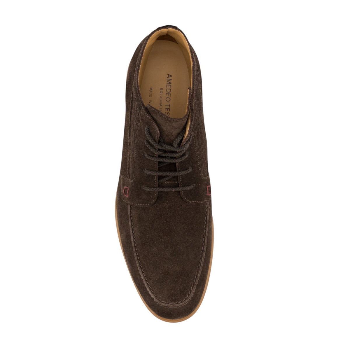 1350$ TESTONI "Portofino" Ankle Boot  Casual Suede Cigar 8 UK / 9 US / 42 IT