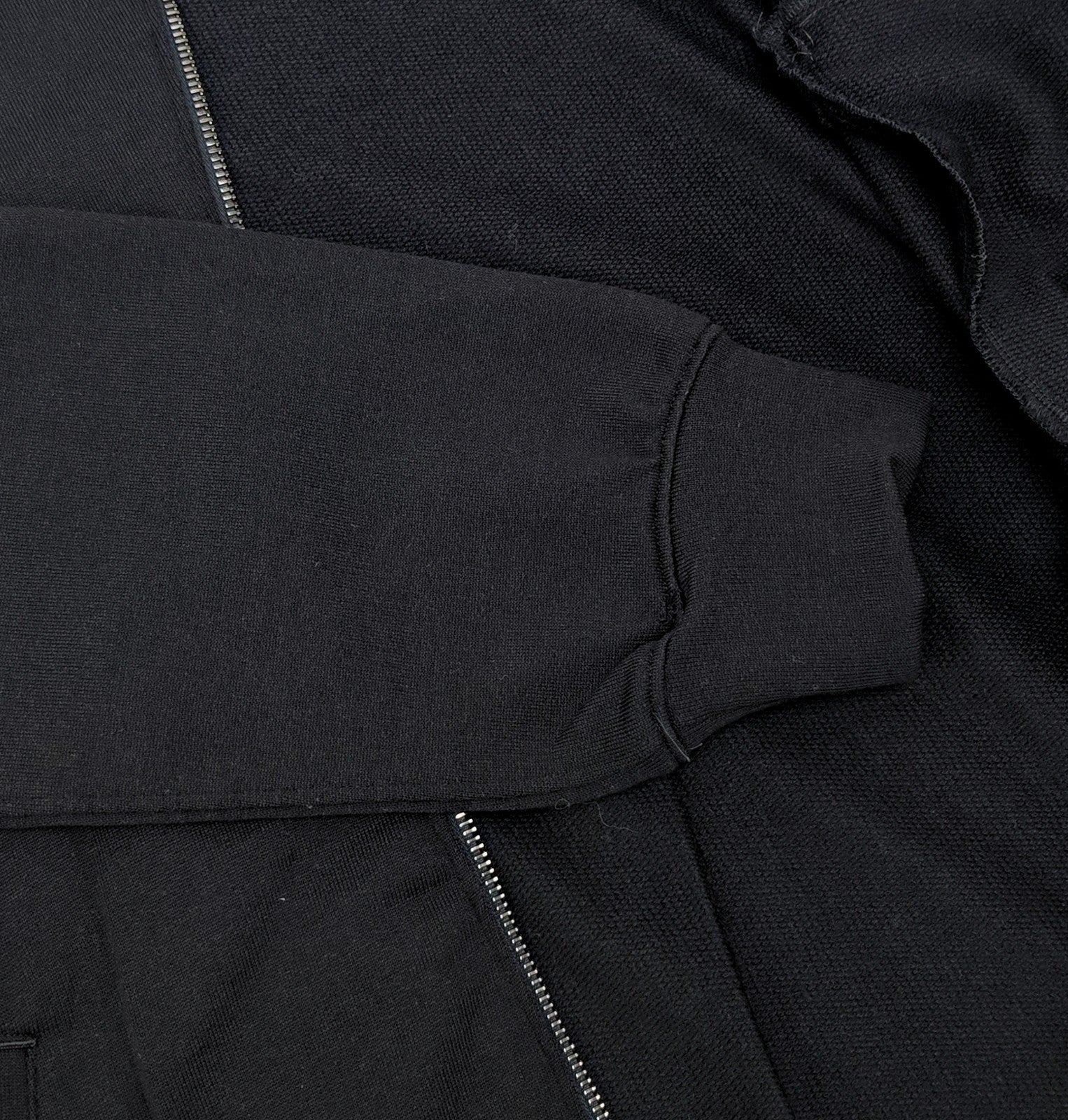 $1750 ISAIA NAPOLI Dark Blue Bomber Track Jacket Knit Wool Size S