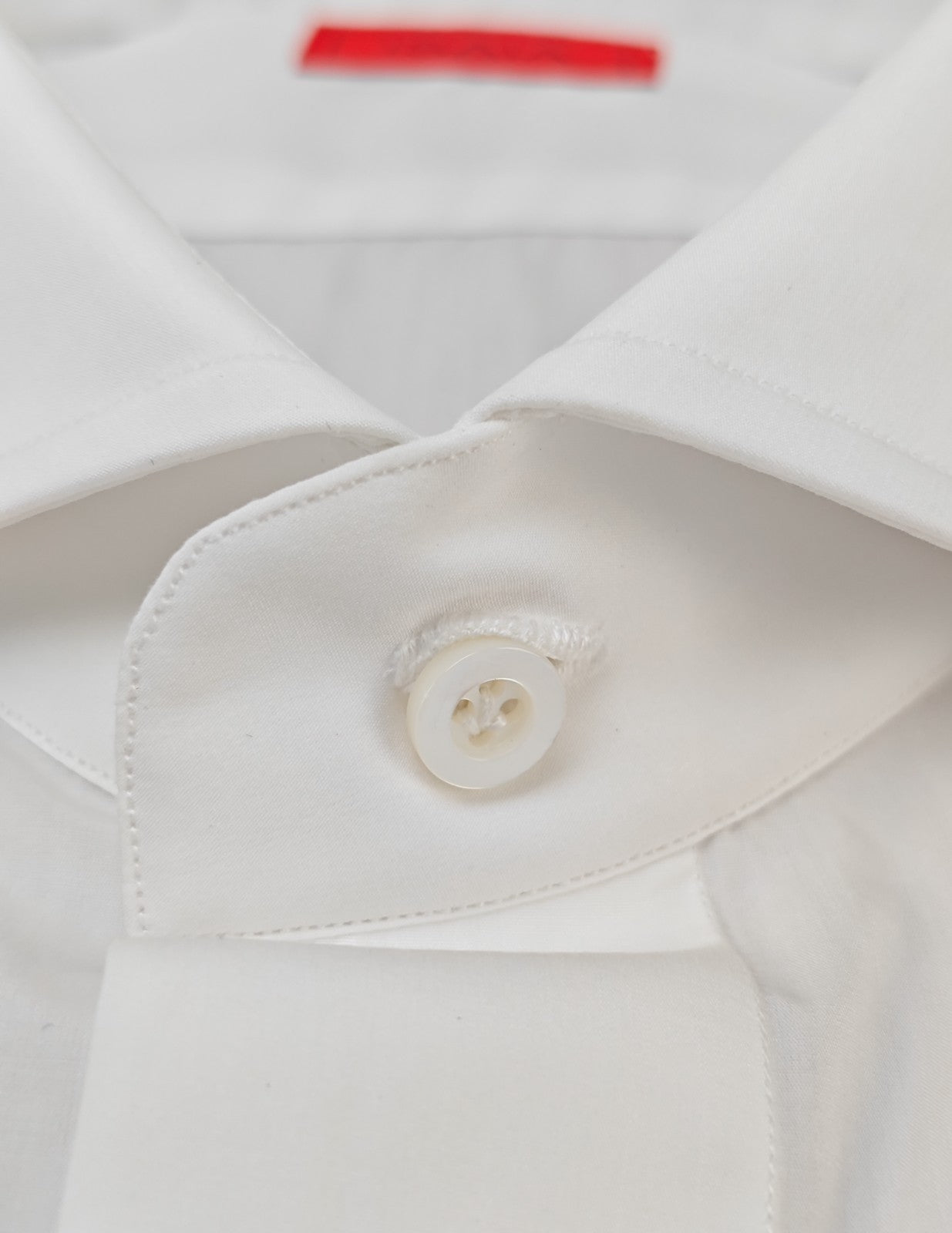790$ ISAIA NAPOLI "Mix" White Dress Shirt French Cuffs Hand-Sewn Fine Cotton  1Q