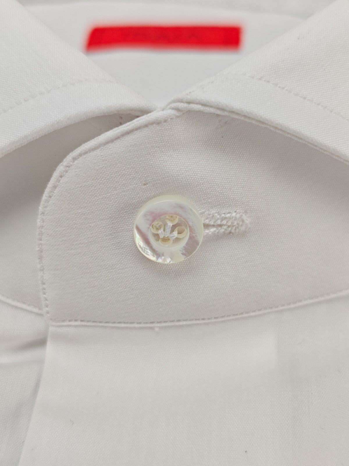 790$ ISAIA "Mix" Comfort Project White Dress Shirt Fine Stretch Cotton  1S