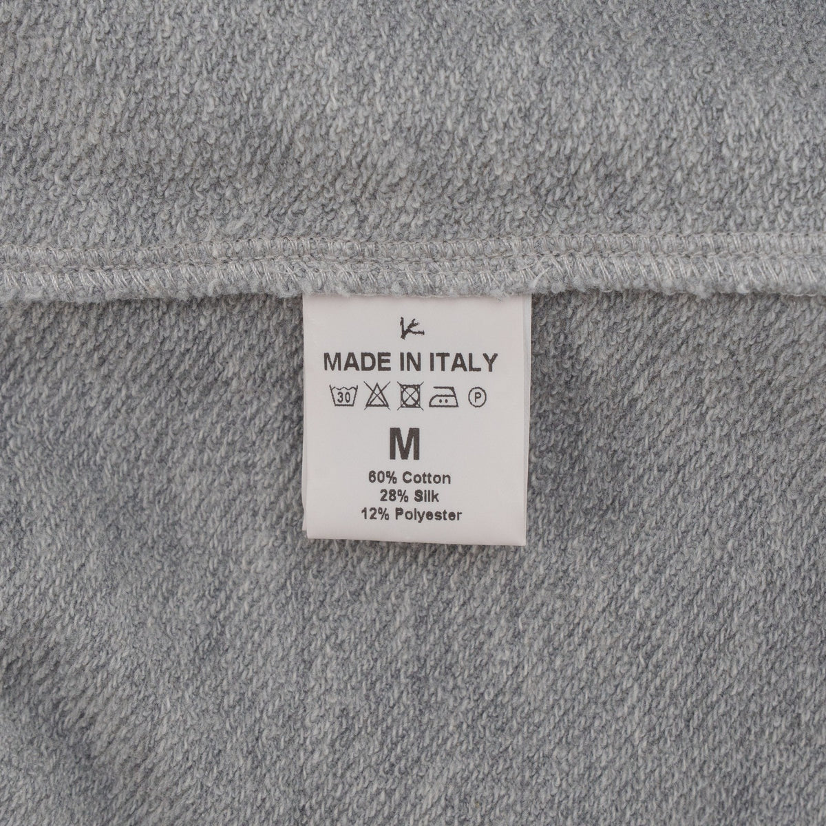 1550$ ISAIA NAPOLI Gray Turtleneck Zip Sweater Soft Cotton Silk M