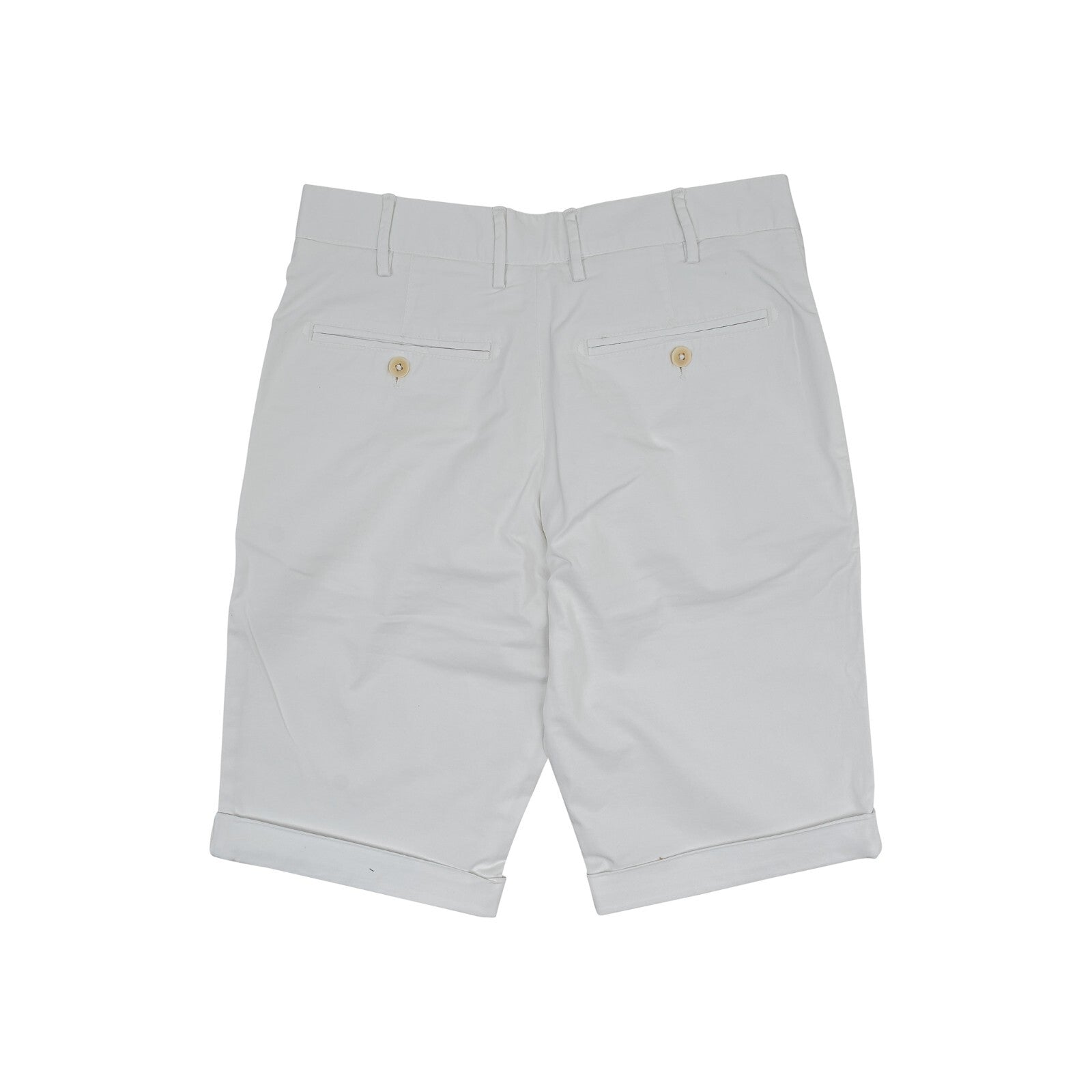 640$ ISAIA NAPOLI White 5 Pockets Short Pant Cotton 30 US / 46 EU