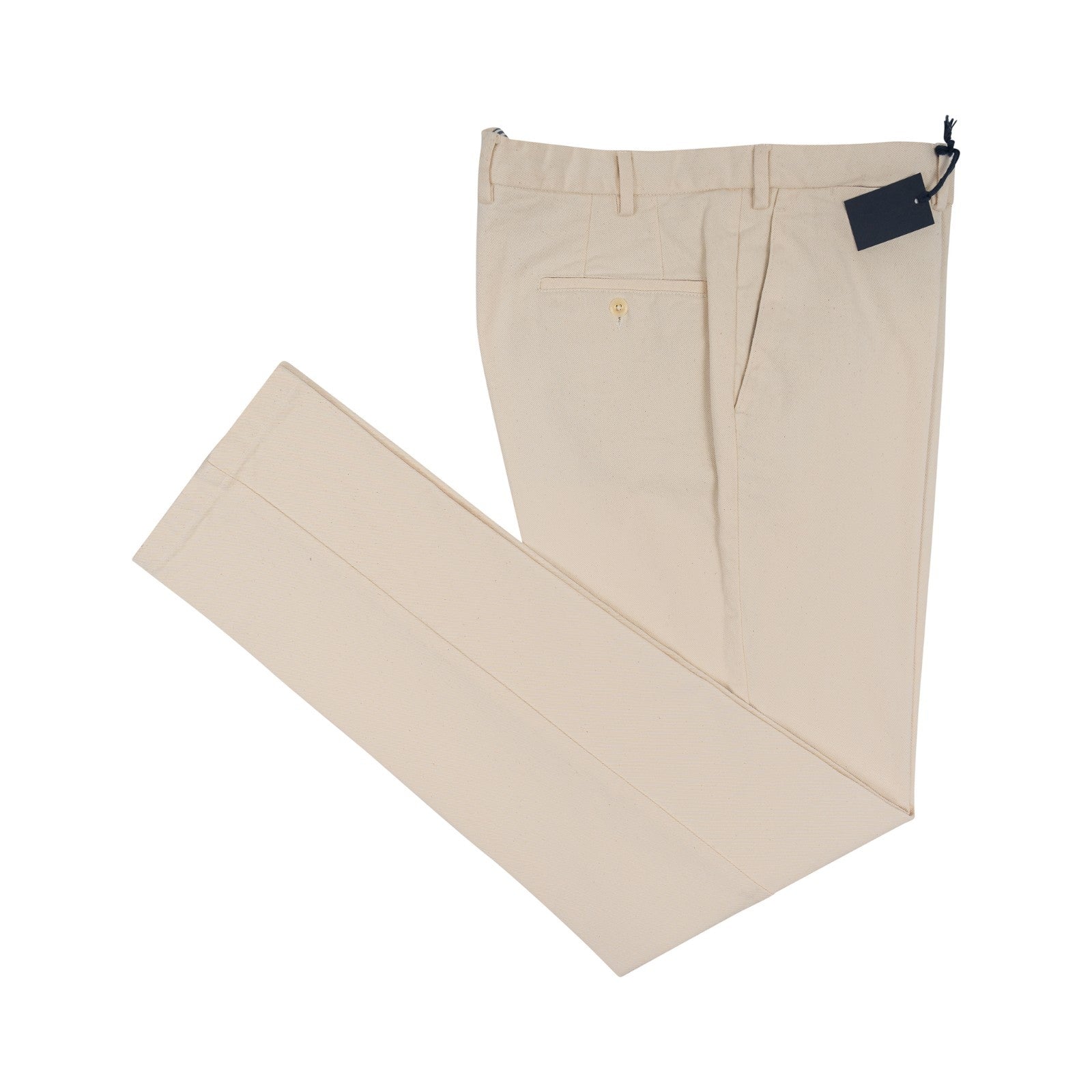 550$ RUBINACCI NAPOLI Ivory Gabardine Cotton Pant  40 US / 56 EU Made in Napoli