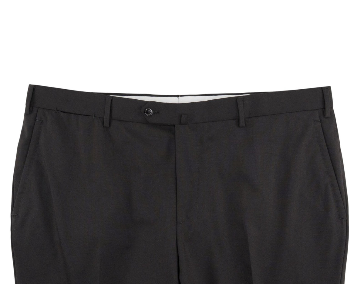 $7050 ISAIA "Gregorio" Black Hand-Sewn Suit Stretch Wool Comfort 50 US 60 EU 6R