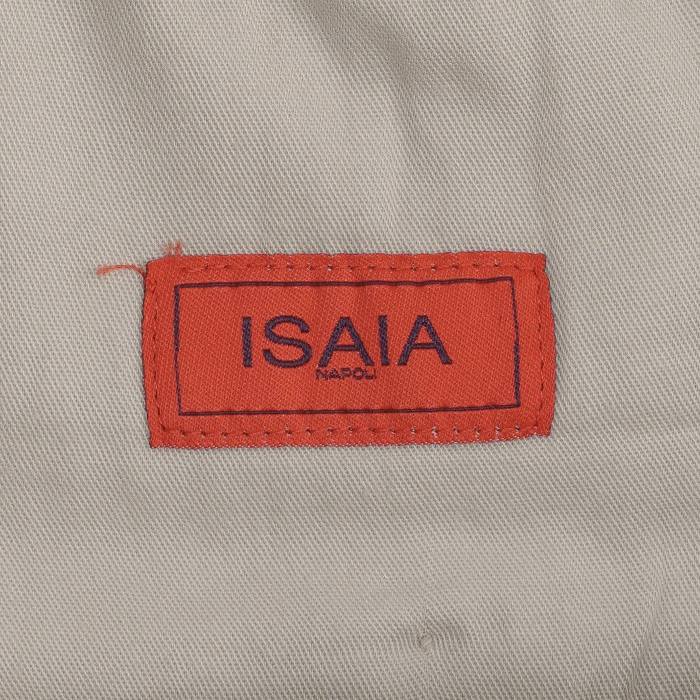 1250$ ISAIA "Comfort Project" Ivory Drawstring Pant Cotton Cashmere Tapered Fit