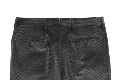 625$ RUBINACCI NAPOLI "Luca" Gray Cotton Corduroy Trouser Pant 30 US / 46 EU
