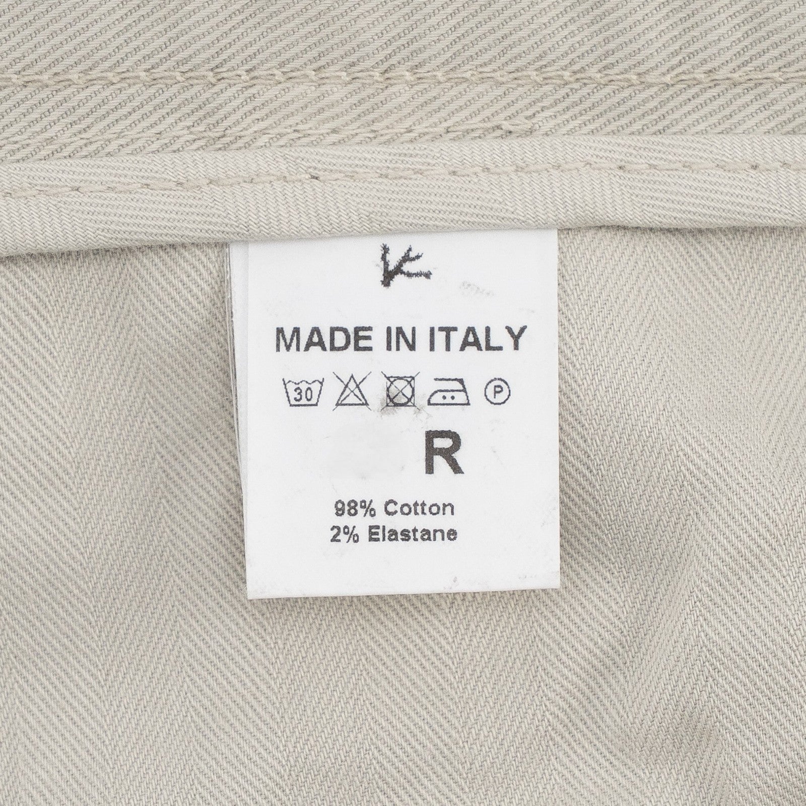 720$ ISAIA NAPOLI Ivory 5 Pockets Pant Twill Denim Cotton Slim-Straight Fit