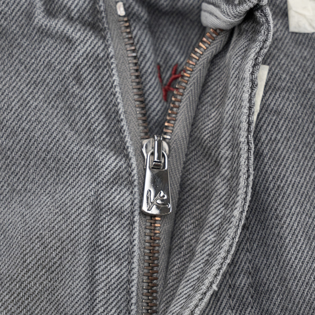 795$ ISAIA NAPOLI "Chiaia" Gray Denim Jeans 5 Pocket Pant Cotton 32 US / 48 EU
