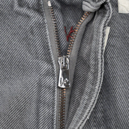 795$ ISAIA NAPOLI "Chiaia" Gray Denim Jeans 5 Pocket Pant Cotton 32 US / 48 EU