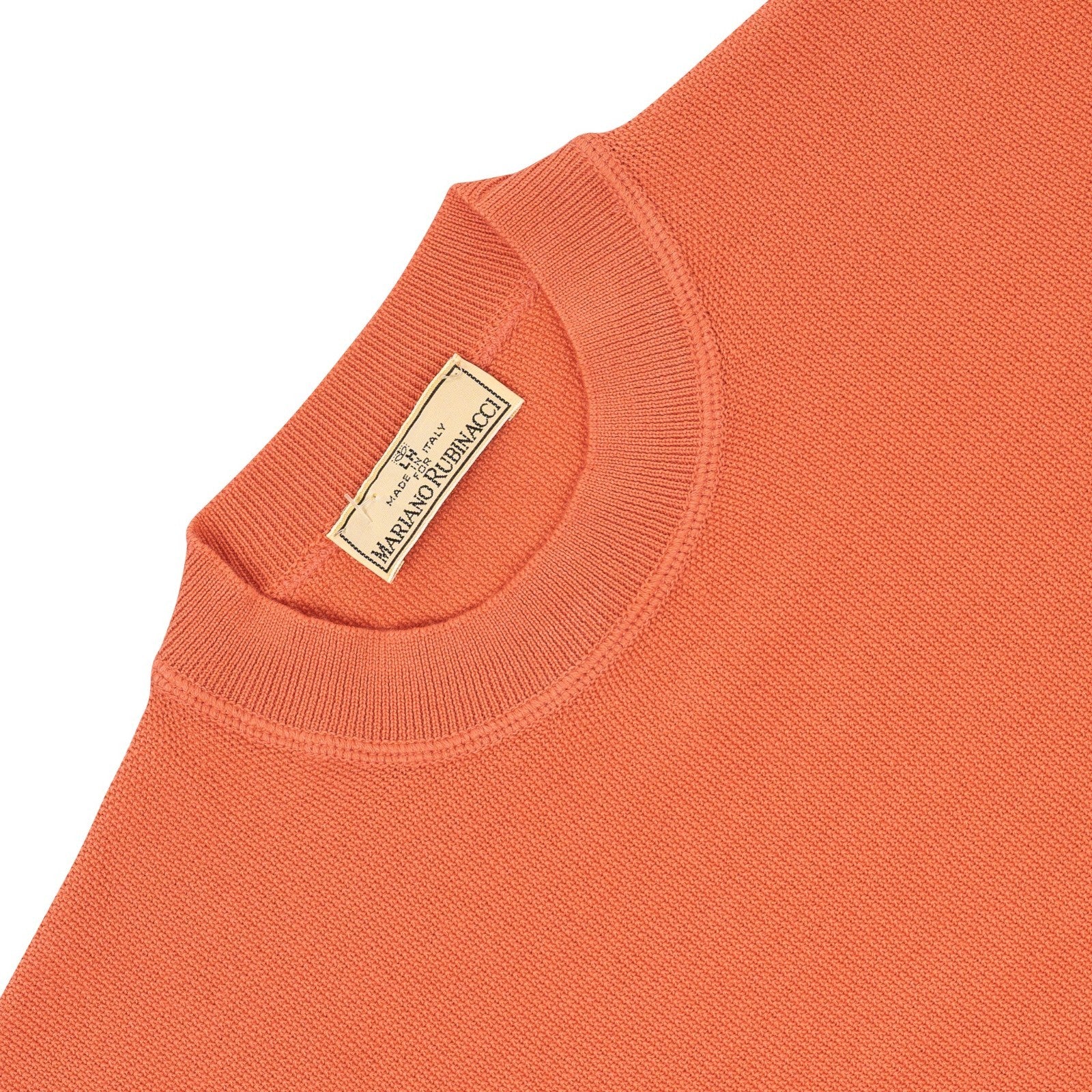 550$ RUBINACCI NAPOLI Coral Sweater Crewneck Knit Wool 44 US / 54 EU