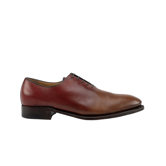 1450$ TESTONI "PIUMA" Construction Oxford Shoes Calf Wine 8 UK 9 US 42 IT