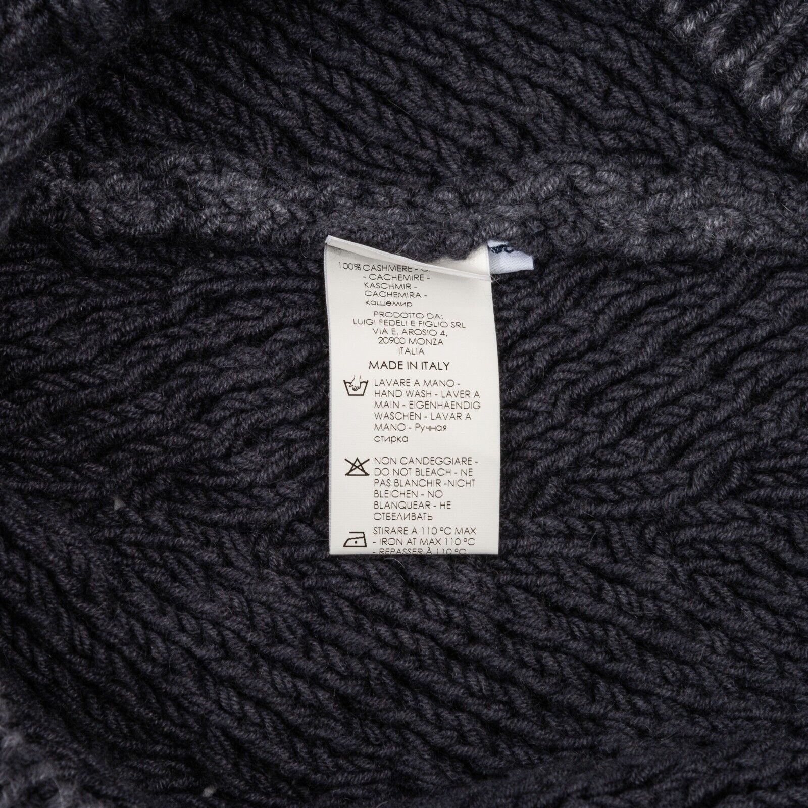 $1400 FEDELI CASHMERE Blue Sweater Half Zip Thick 100% Cashmere 40 US / 50 EU