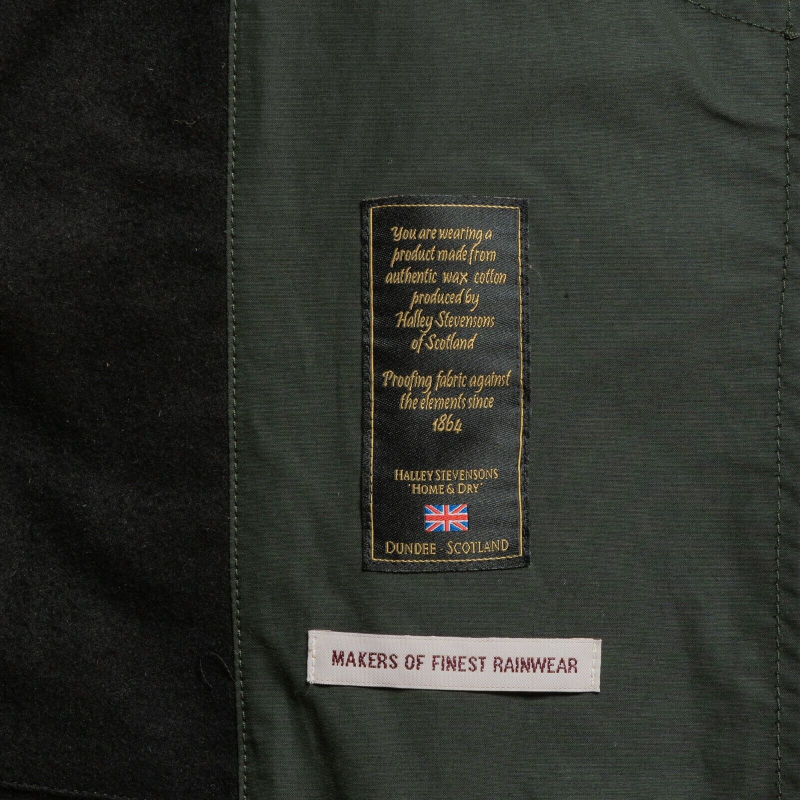 720$ BARACUTA G10 Winter Trench Coat Green Wax Cotton by Stevensons of Scotland