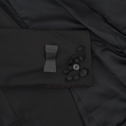 $7450 ISAIA Sanita "Aquaspider" Black Tuxedo Suit  Wool Water Repellent 8R