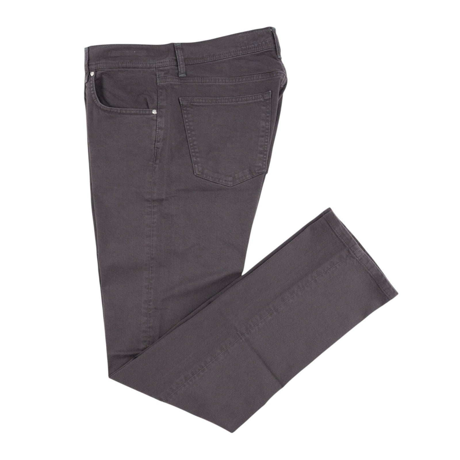 415$ LUIGI BORRELLI NAPOLI Washed Plum Denim Jeans Pant Cotton 36 US / 52 EU