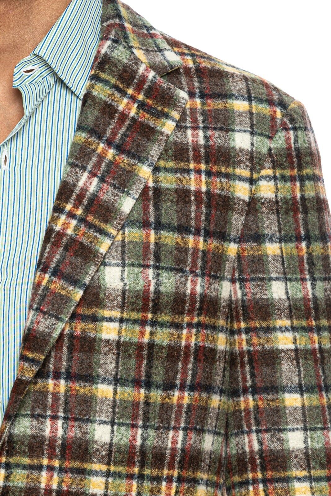 $2290 BELVEST Check Baby Alpaca Sport Jacket 44 US / 54 EU Drop 7R  F/W 2018