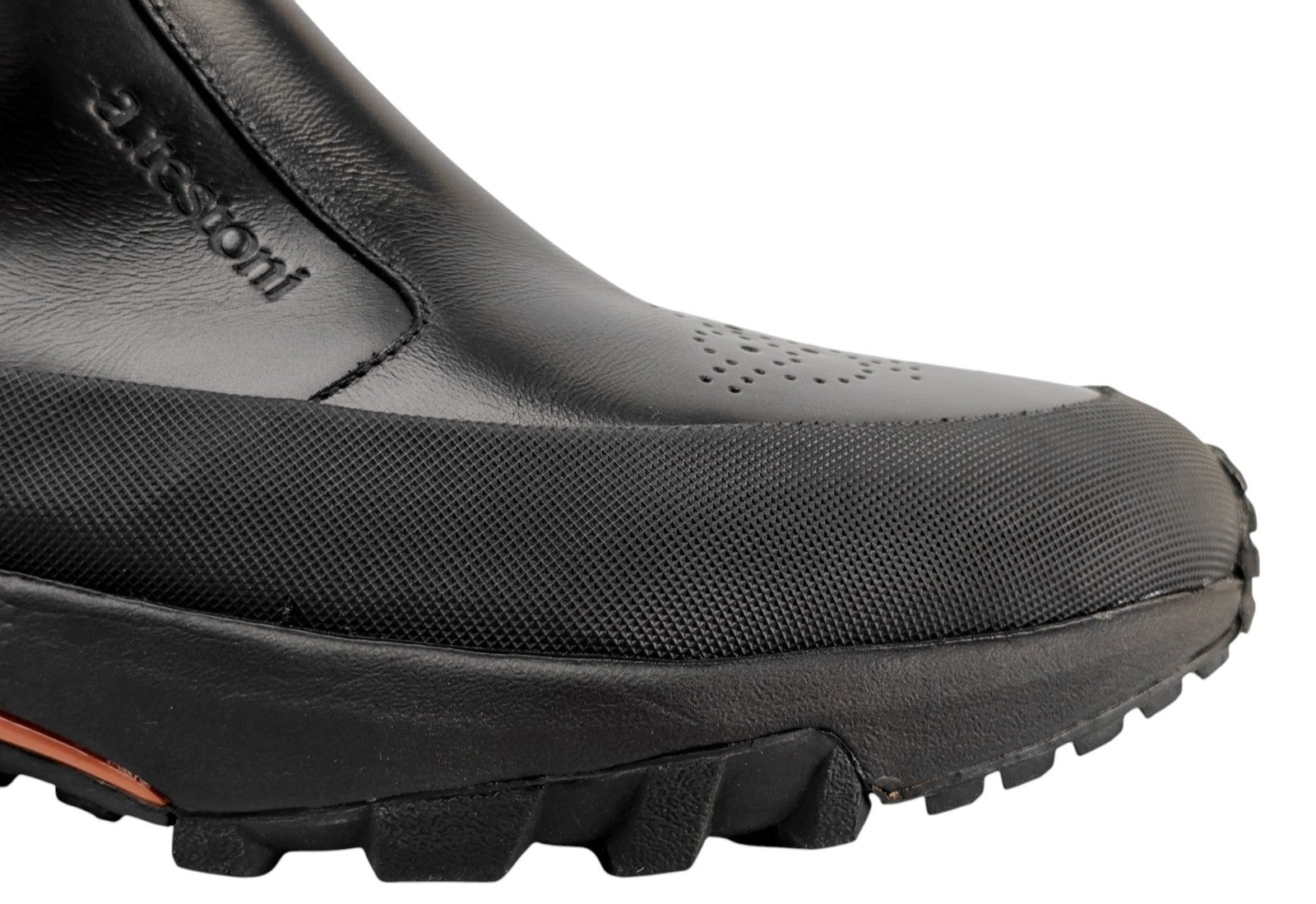 1200$ TESTONI Black Zip Sneaker Boot English Brushed Calf 8 UK / 9 US / 42 IT