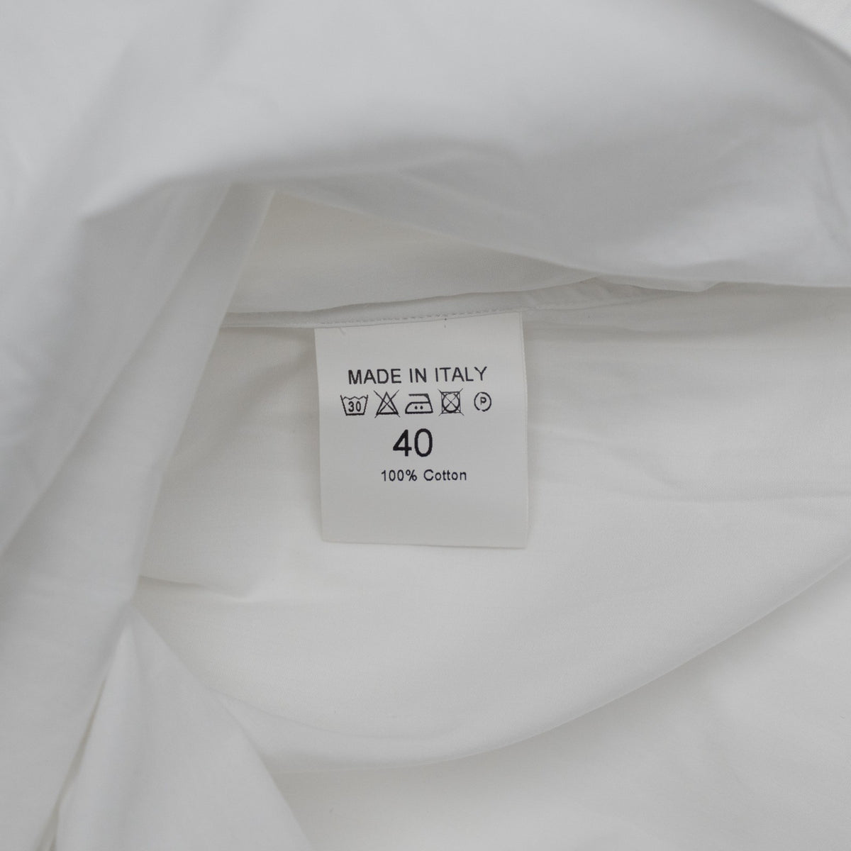 750$ ISAIA NAPOLI "Mix" Dress Shirt Hand-Sewn White Fine Cotton 15.75 - 40