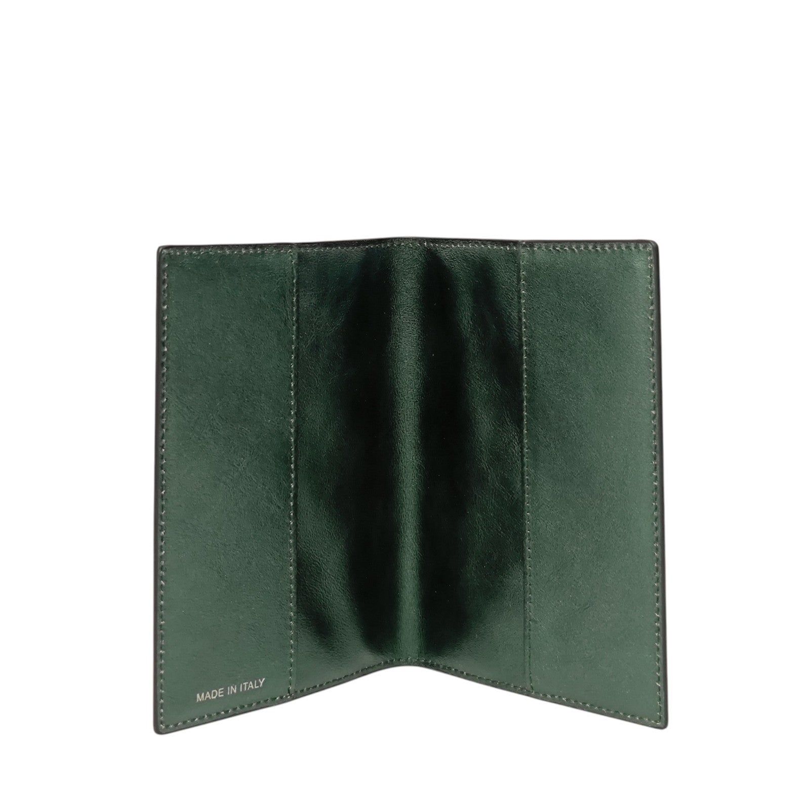 220$ PINEIDER FIRENZE 1774 "Metro Smooth" Passport Holder Calf Laminated Green